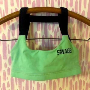 SAVAGE BARBELL Sports Bra - S - (XS) - Gym Workout Top Weightlifting Yoga